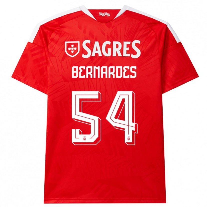 Danxen Mulher Camisola Francisco Bernardes De Freitas Neto #54 Vermelho Branco Amarelo Principal 2026/27 Camisa Brasil