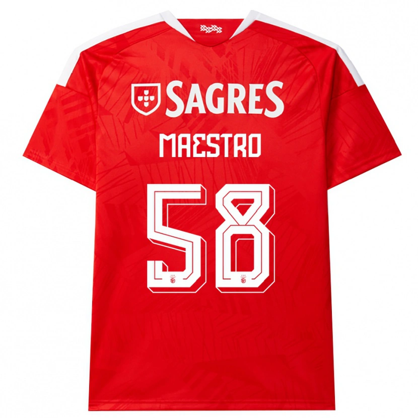 Danxen Mulher Camisola Maestro #58 Vermelho Branco Amarelo Principal 2026/27 Camisa Brasil