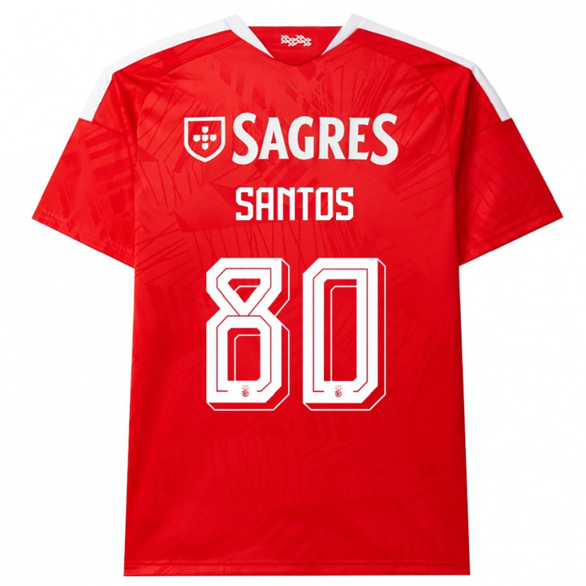 Danxen Mulher Camisola Pedro Santos #80 Vermelho Branco Amarelo Principal 2026/27 Camisa Brasil