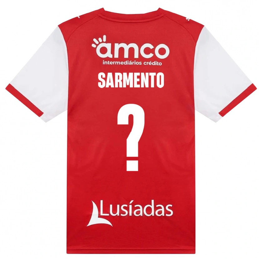 Danxen Mulher Camisola Bernardo Sarmento #0 Branco Vermelho Preto Principal 2026/27 Camisa Brasil