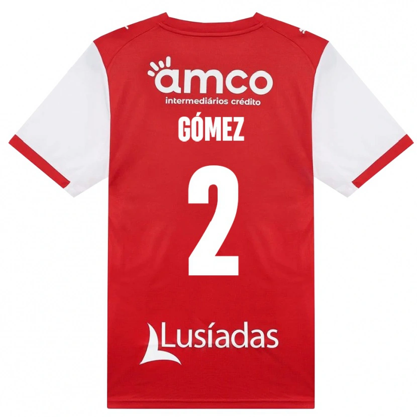 Danxen Mulher Camisola Víctor Gómez #2 Branco Vermelho Preto Principal 2026/27 Camisa Brasil