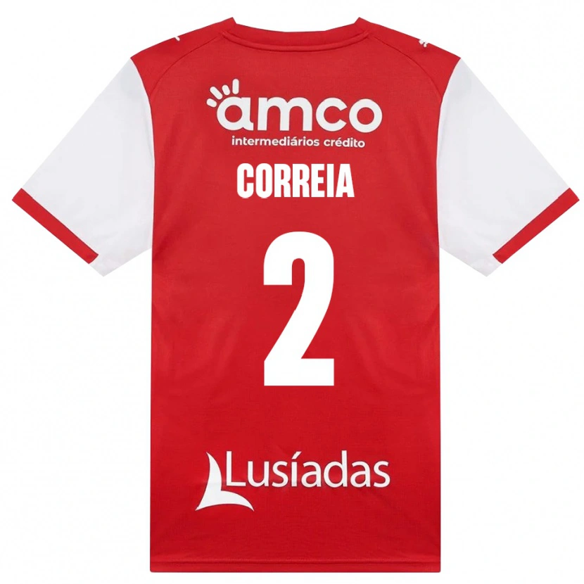 Danxen Mulher Camisola Nuno Correia #2 Branco Vermelho Preto Principal 2026/27 Camisa Brasil