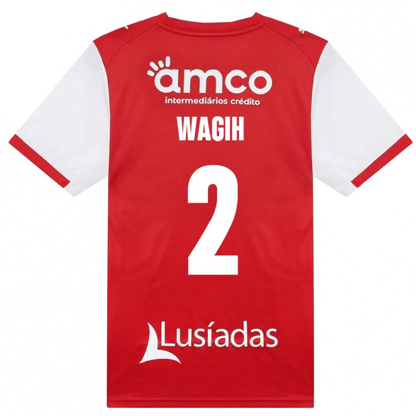 Danxen Mulher Camisola Youssef Wagih #2 Branco Vermelho Preto Principal 2026/27 Camisa Brasil