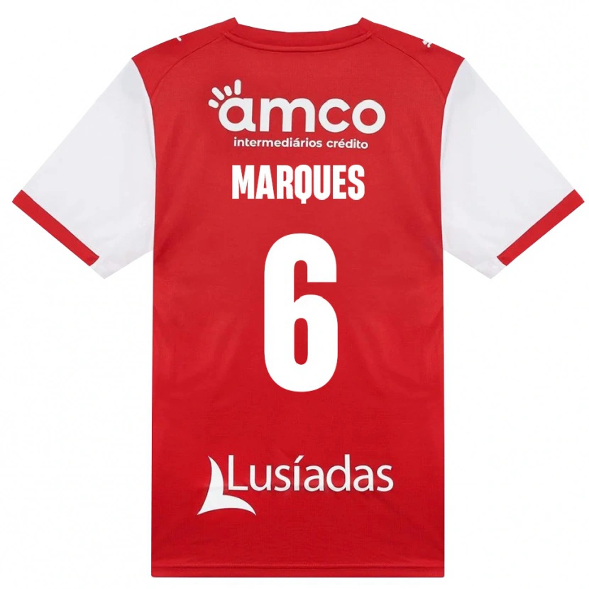 Danxen Mulher Camisola Rodrigo Marques #6 Branco Vermelho Preto Principal 2026/27 Camisa Brasil