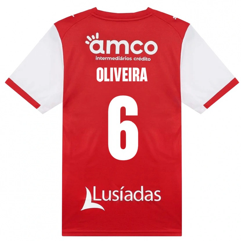 Danxen Mulher Camisola Afonso Oliveira #6 Branco Vermelho Preto Principal 2026/27 Camisa Brasil
