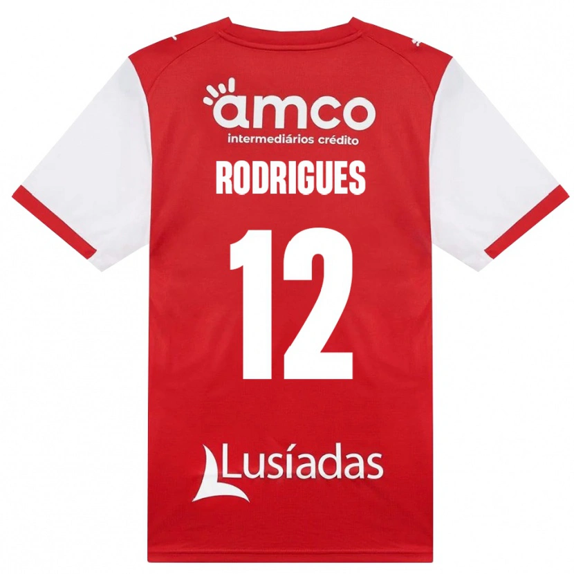 Danxen Mulher Camisola David Rodrigues #12 Branco Vermelho Preto Principal 2026/27 Camisa Brasil
