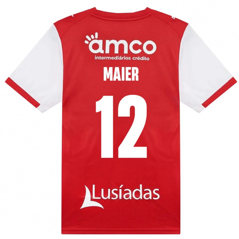 Danxen Mulher Camisola Merse Maier #12 Branco Vermelho Preto Principal 2026/27 Camisa Brasil