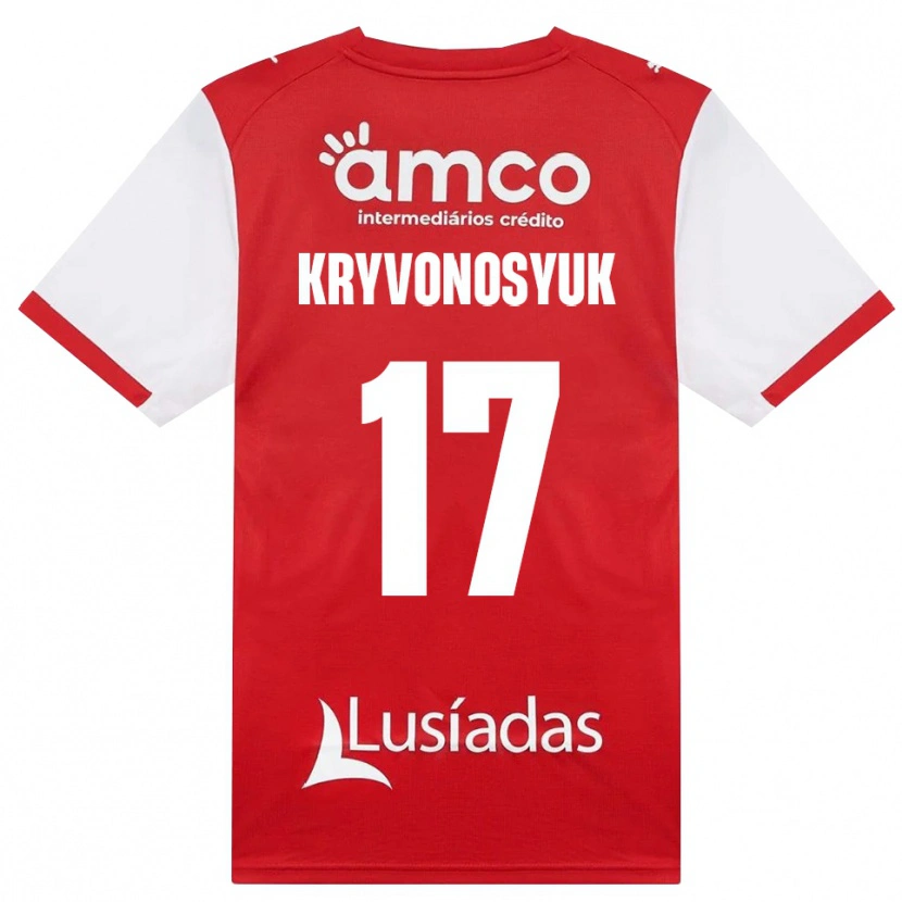 Danxen Mulher Camisola Leonardo Kryvonosyuk #17 Branco Vermelho Preto Principal 2026/27 Camisa Brasil