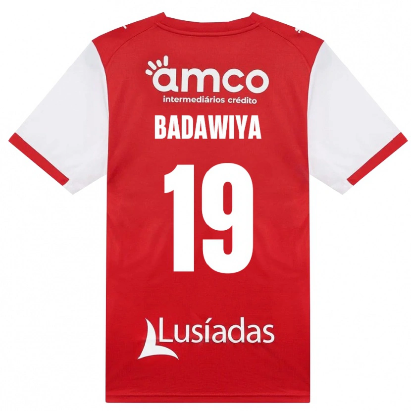 Danxen Mulher Camisola Rola Badawiya #19 Branco Vermelho Preto Principal 2026/27 Camisa Brasil