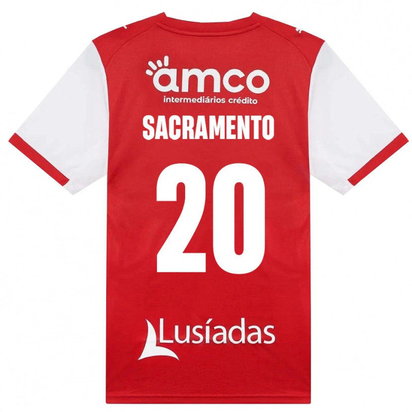 Danxen Mulher Camisola Medgilson Sacramento #20 Branco Vermelho Preto Principal 2026/27 Camisa Brasil