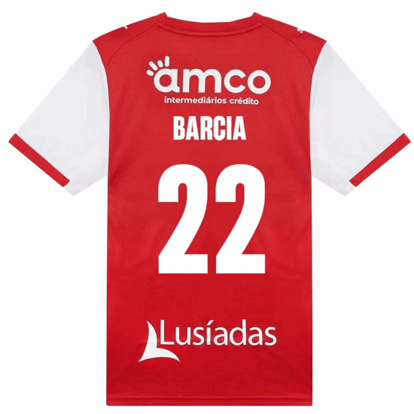 Danxen Mulher Camisola Sergio Barcia #22 Branco Vermelho Preto Principal 2026/27 Camisa Brasil