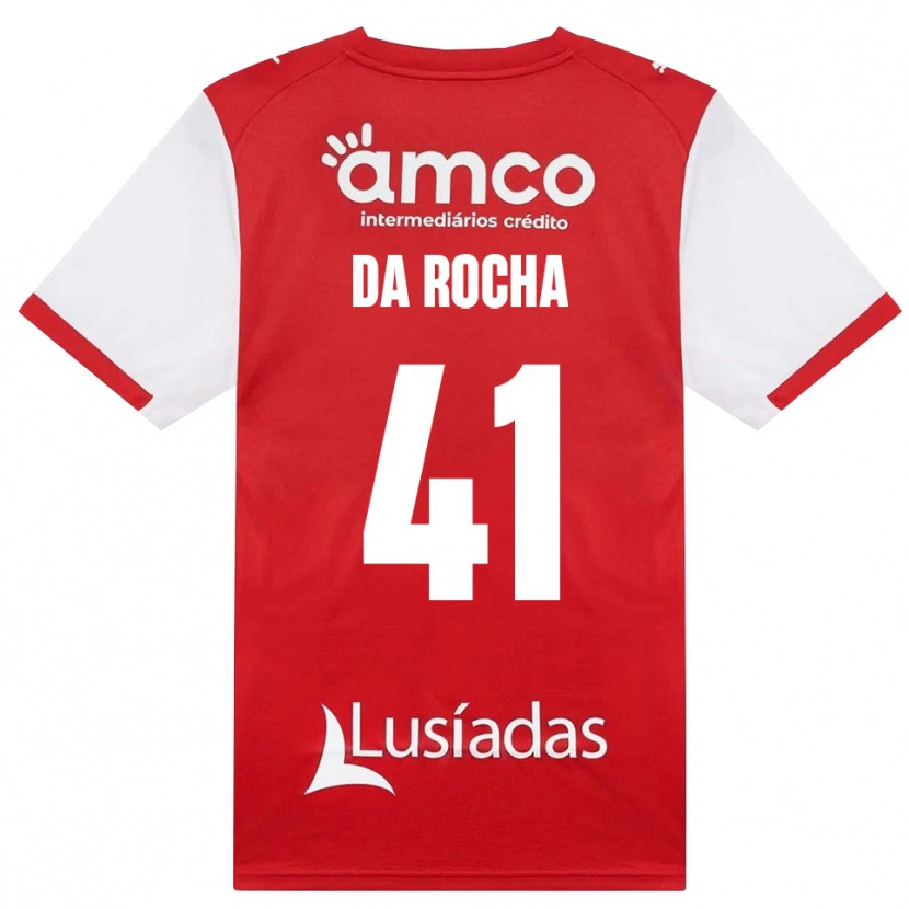 Danxen Mulher Camisola Yanis Da Rocha #41 Branco Vermelho Preto Principal 2026/27 Camisa Brasil