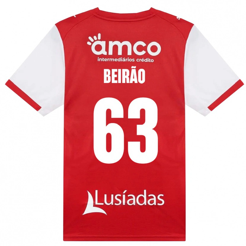Danxen Mulher Camisola Rodrigo Beirão #63 Branco Vermelho Preto Principal 2026/27 Camisa Brasil