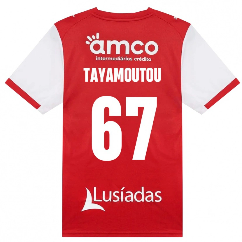 Danxen Mulher Camisola Enzo Tayamoutou #67 Branco Vermelho Preto Principal 2026/27 Camisa Brasil
