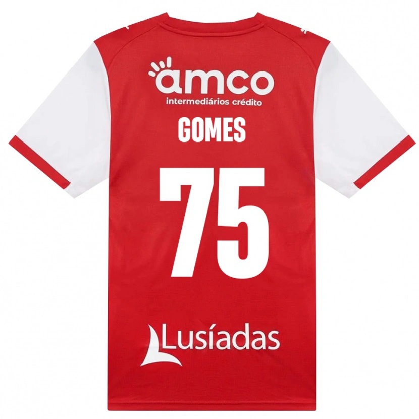 Danxen Mulher Camisola Tomás Müller #75 Branco Vermelho Preto Principal 2026/27 Camisa Brasil