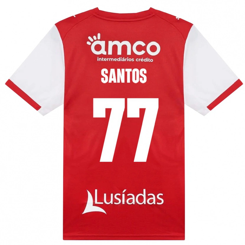 Danxen Mulher Camisola Edu Santos #77 Branco Vermelho Preto Principal 2026/27 Camisa Brasil