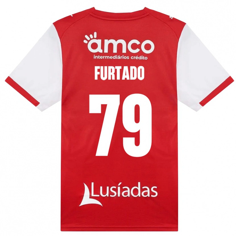 Danxen Mulher Camisola Rúben Furtado #79 Branco Vermelho Preto Principal 2026/27 Camisa Brasil