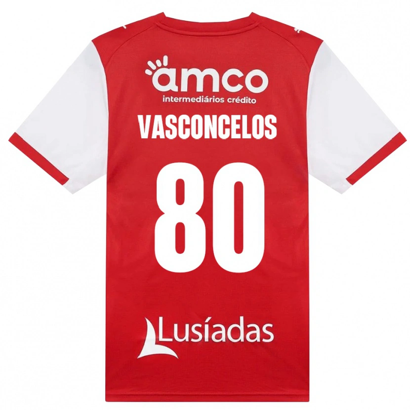 Danxen Mulher Camisola Vasconcelos #80 Branco Vermelho Preto Principal 2026/27 Camisa Brasil