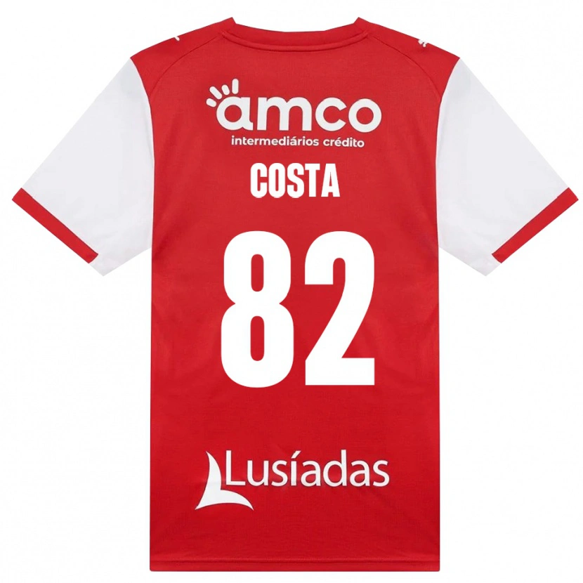 Danxen Mulher Camisola Gui Costa #82 Branco Vermelho Preto Principal 2026/27 Camisa Brasil