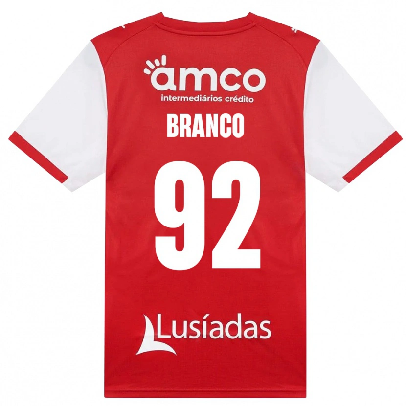 Danxen Mulher Camisola António Gil #92 Branco Vermelho Preto Principal 2026/27 Camisa Brasil