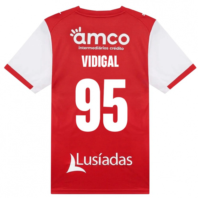 Danxen Mulher Camisola Sandro Vidigal #95 Branco Vermelho Preto Principal 2026/27 Camisa Brasil