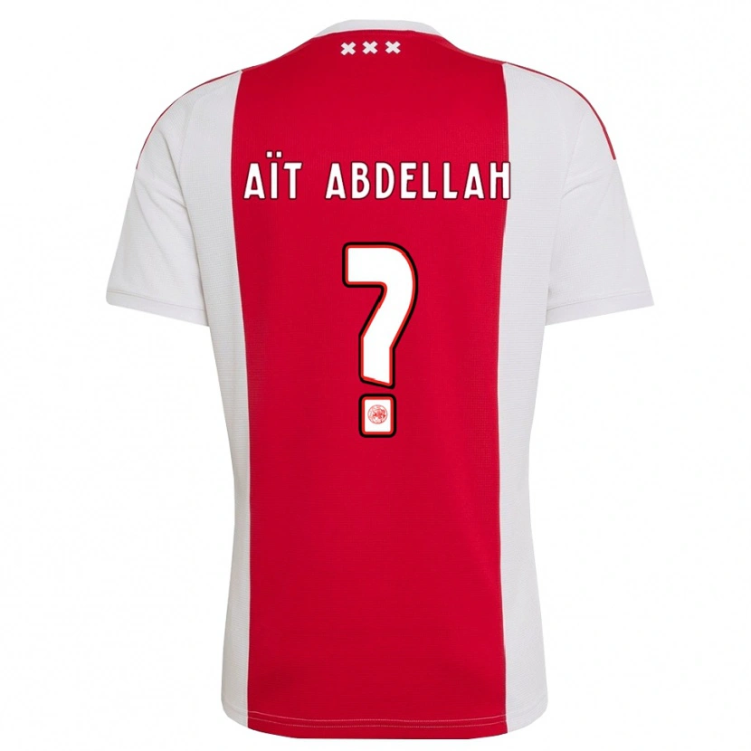 Danxen Mulher Camisola Waleed Aït Abdellah #0 Vermelho Branco Amarelo Principal 2026/27 Camisa Brasil
