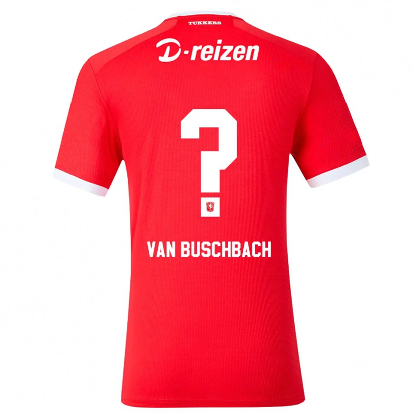 Danxen Mulher Camisola Myles Van Buschbach #0 Vermelho Branco Principal 2026/27 Camisa Brasil