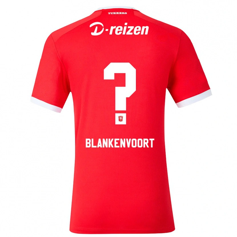 Danxen Mulher Camisola Rens Blankenvoort #0 Vermelho Branco Principal 2026/27 Camisa Brasil