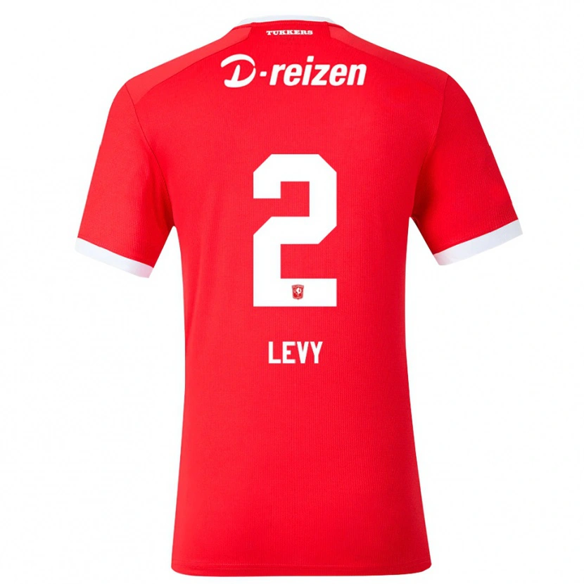 Danxen Mulher Camisola Ofek Levy #2 Vermelho Branco Principal 2026/27 Camisa Brasil