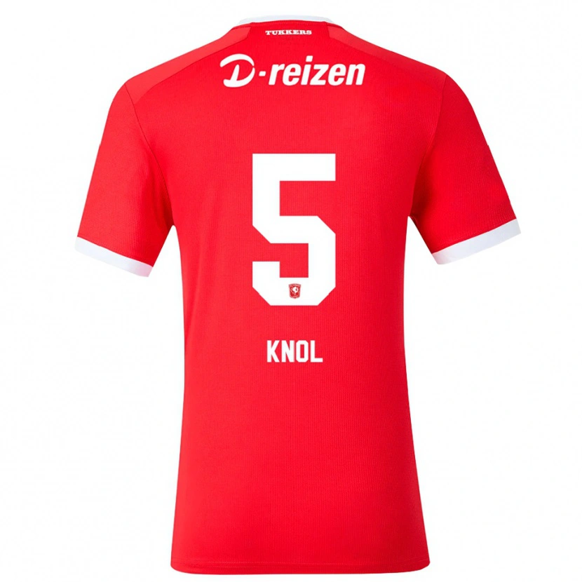 Danxen Mulher Camisola Anna Knol #5 Vermelho Branco Principal 2026/27 Camisa Brasil