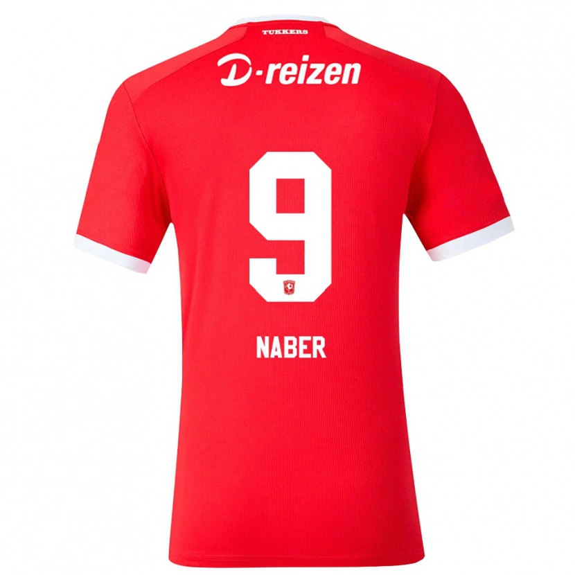 Danxen Mulher Camisola Daeley Naber #9 Vermelho Branco Principal 2026/27 Camisa Brasil