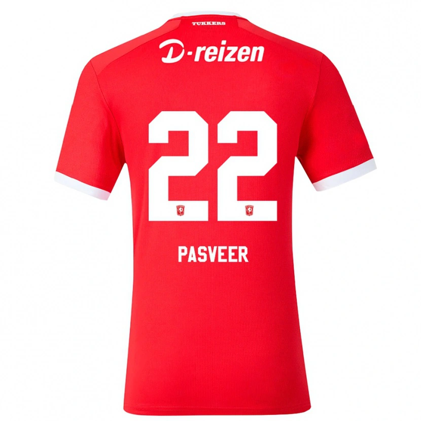 Danxen Mulher Camisola Remko Pasveer #22 Vermelho Branco Principal 2026/27 Camisa Brasil