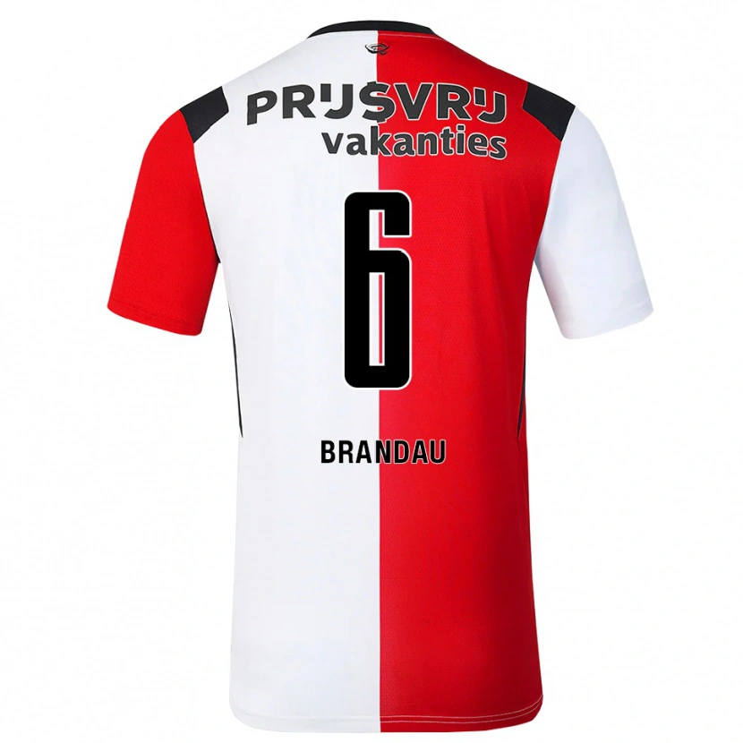 Danxen Mulher Camisola Justine Brandau #6 Vermelho Branco Preto Principal 2026/27 Camisa Brasil