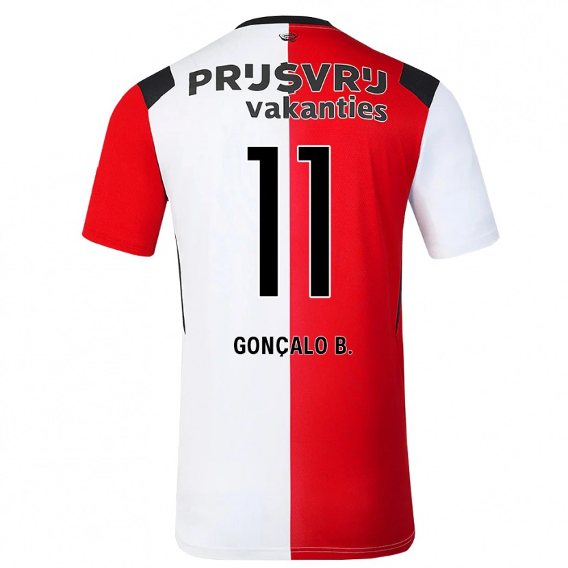 Danxen Mulher Camisola Gonçalo Borges #11 Vermelho Branco Preto Principal 2026/27 Camisa Brasil