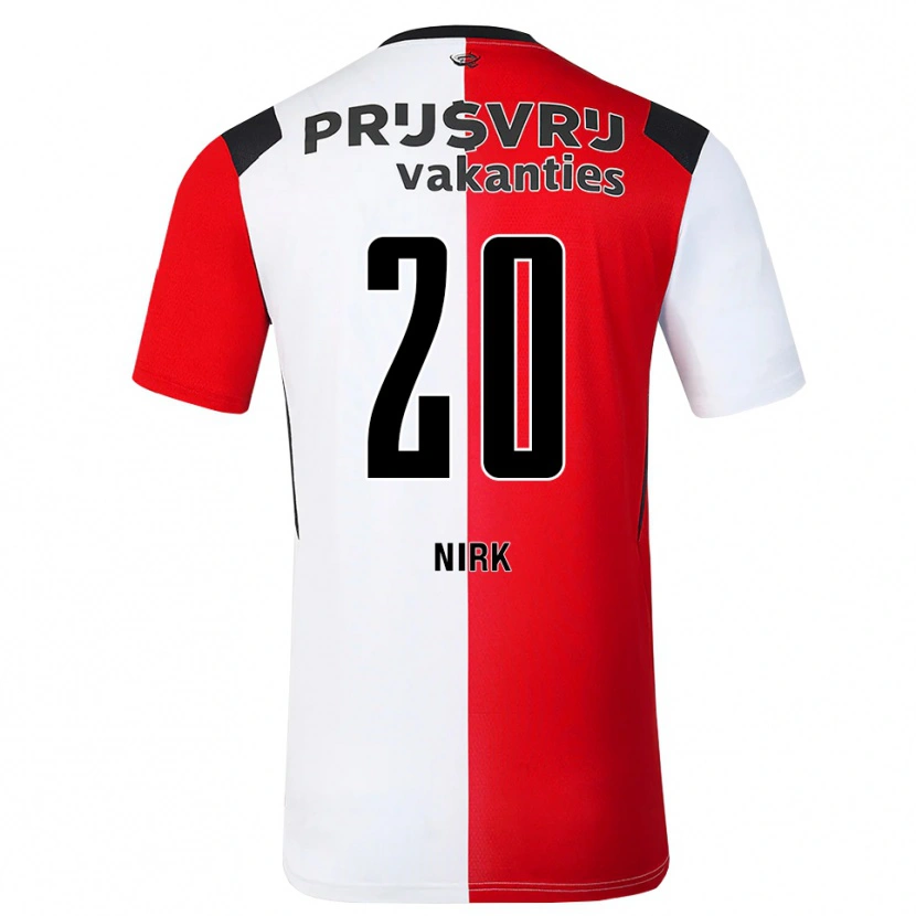 Danxen Mulher Camisola Jeremiah Nirk #20 Vermelho Branco Preto Principal 2026/27 Camisa Brasil