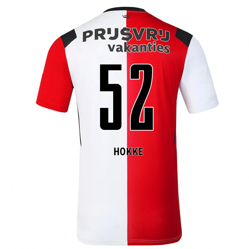 Danxen Mulher Camisola Milan Hokke #52 Vermelho Branco Preto Principal 2026/27 Camisa Brasil