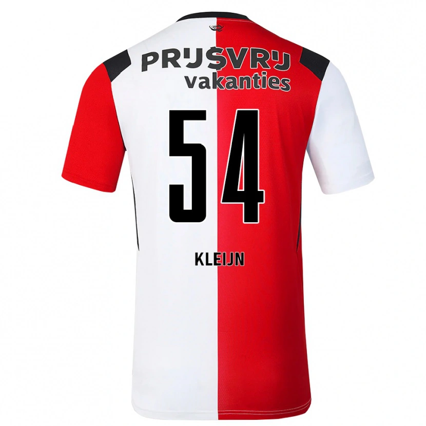 Danxen Mulher Camisola Mike Kleijn #54 Vermelho Branco Preto Principal 2026/27 Camisa Brasil