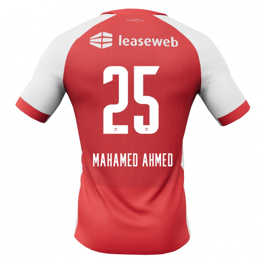Danxen Mulher Camisola Nuur Mahamed Ahmed #25 Vermelho Branco Preto Principal 2026/27 Camisa Brasil
