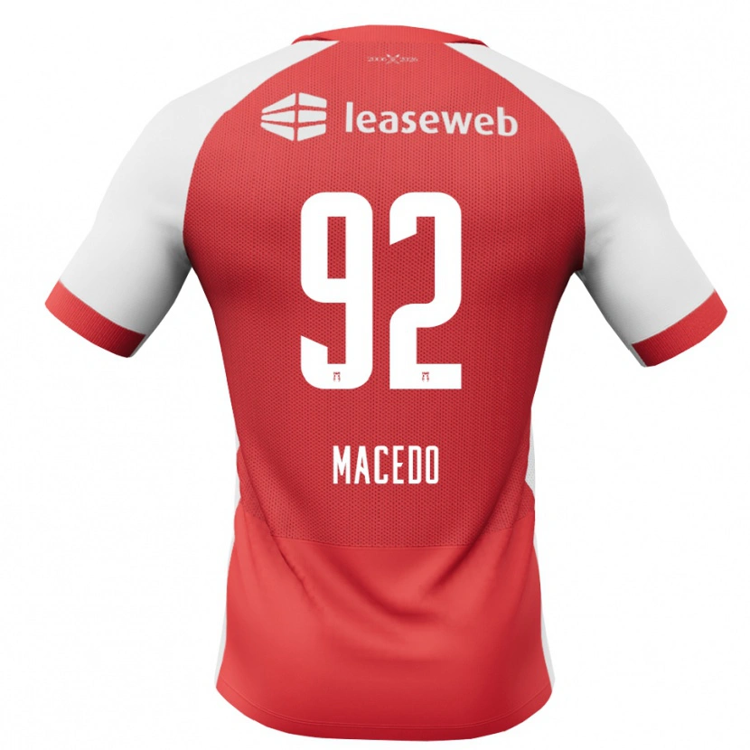 Danxen Mulher Camisola Rodrigo Macedo #92 Vermelho Branco Preto Principal 2026/27 Camisa Brasil
