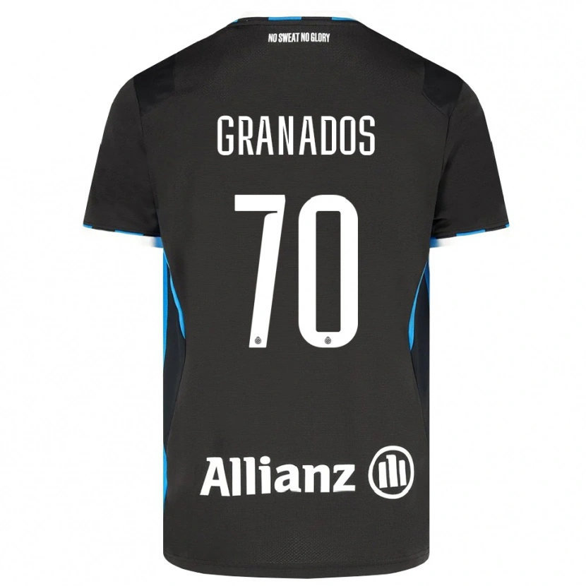 Danxen Mulher Camisola Alejandro Granados #70 Preto Vermelho Azul Principal 2026/27 Camisa Brasil