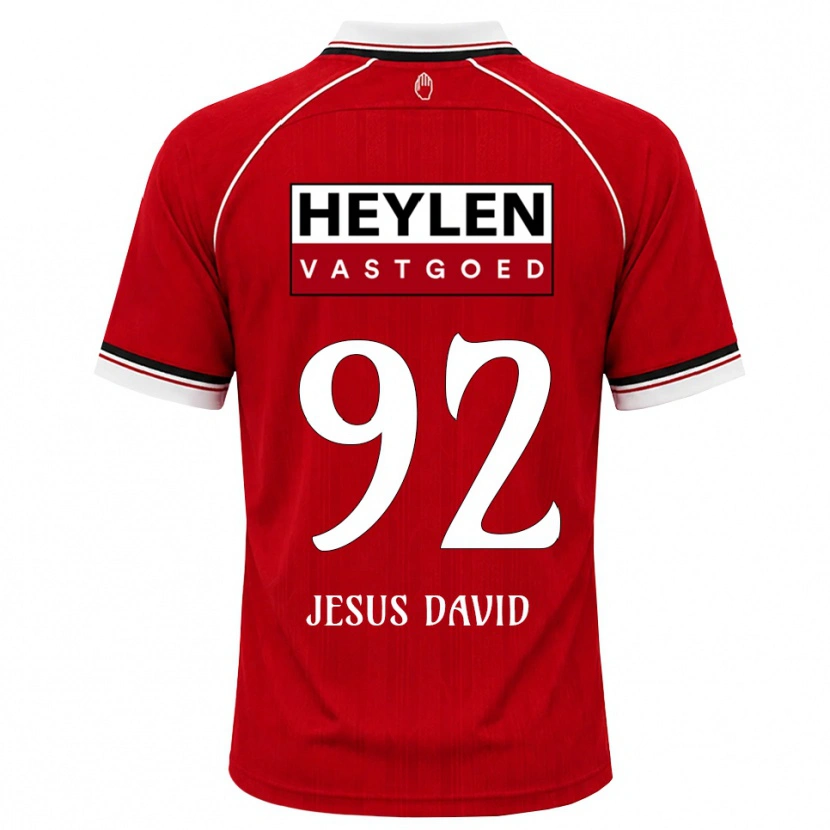 Danxen Mulher Camisola Gabriel Jesus David #92 Vermelho Branco Preto Principal 2026/27 Camisa Brasil