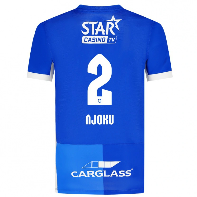 Danxen Mulher Camisola Junior Njoku #2 Mediumblue Royalblue Branco Principal 2026/27 Camisa Brasil