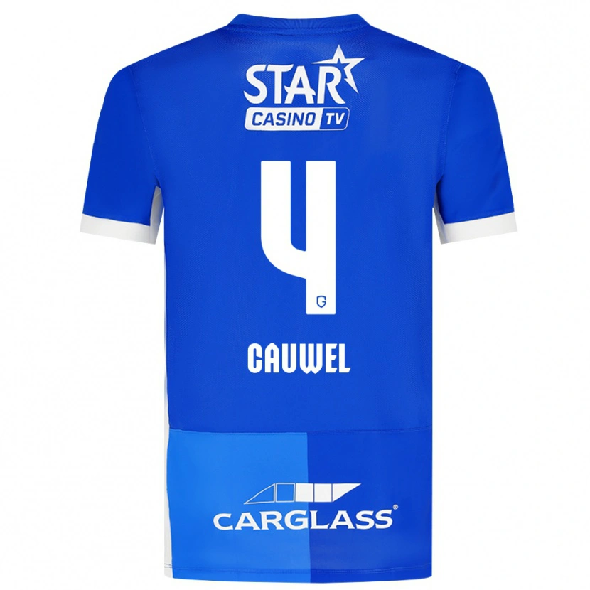 Danxen Mulher Camisola Michiel Cauwel #4 Mediumblue Royalblue Branco Principal 2026/27 Camisa Brasil