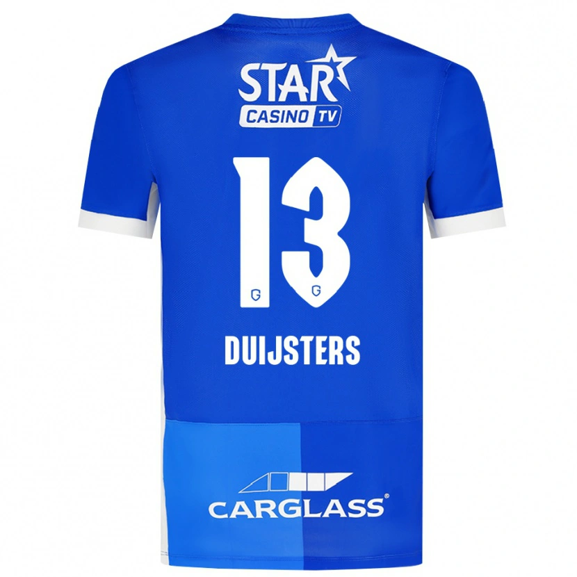 Danxen Mulher Camisola Gwen Duijsters #13 Mediumblue Royalblue Branco Principal 2026/27 Camisa Brasil