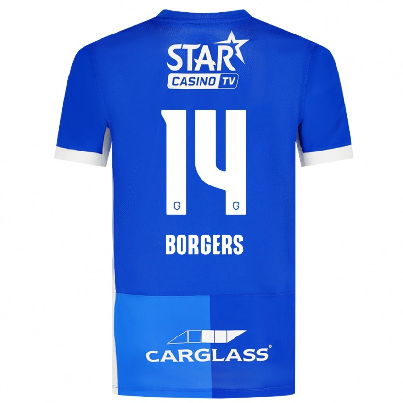 Danxen Mulher Camisola Lander Borgers #14 Mediumblue Royalblue Branco Principal 2026/27 Camisa Brasil