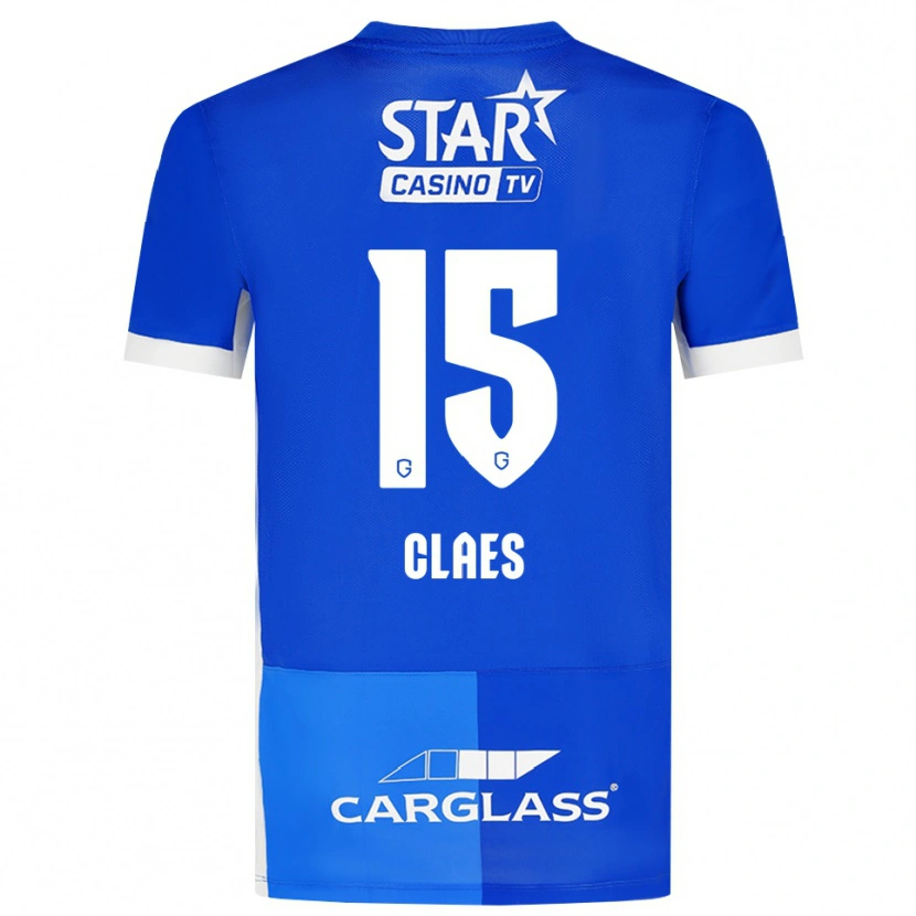 Danxen Mulher Camisola Thomas Claes #15 Mediumblue Royalblue Branco Principal 2026/27 Camisa Brasil