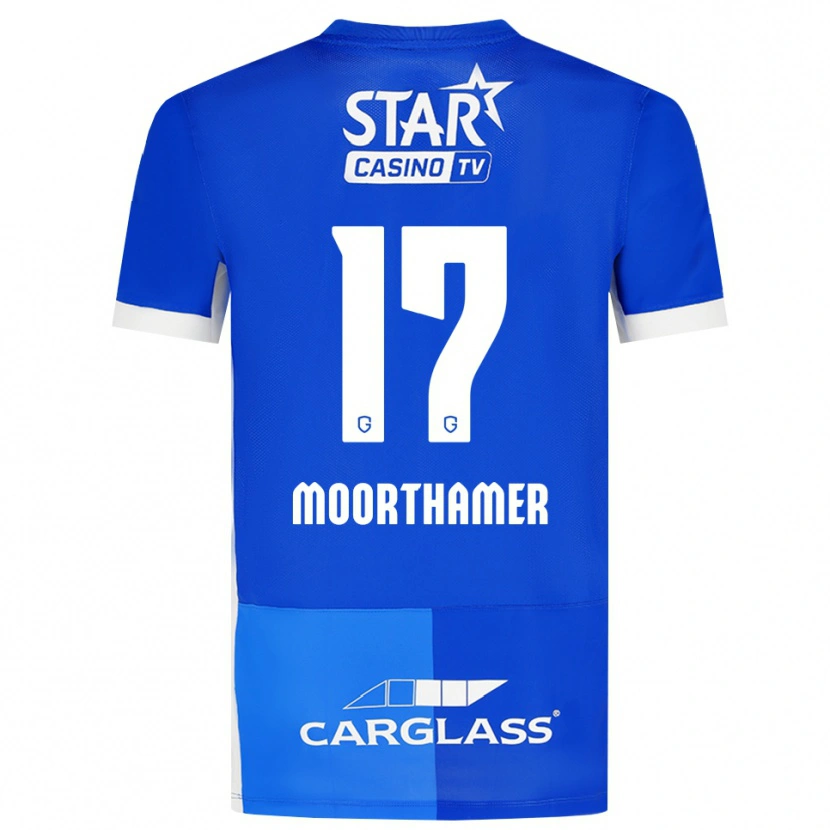 Danxen Mulher Camisola Tinus Moorthamer #17 Mediumblue Royalblue Branco Principal 2026/27 Camisa Brasil