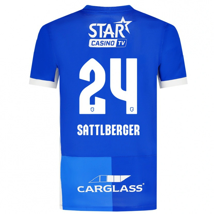 Danxen Mulher Camisola Nikolas Sattlberger #24 Mediumblue Royalblue Branco Principal 2026/27 Camisa Brasil