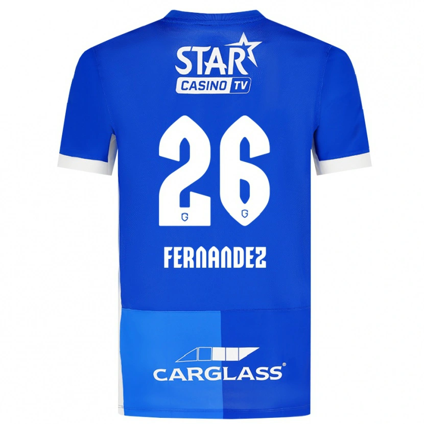 Danxen Mulher Camisola Elias Gonzalez Fernandez #26 Mediumblue Royalblue Branco Principal 2026/27 Camisa Brasil