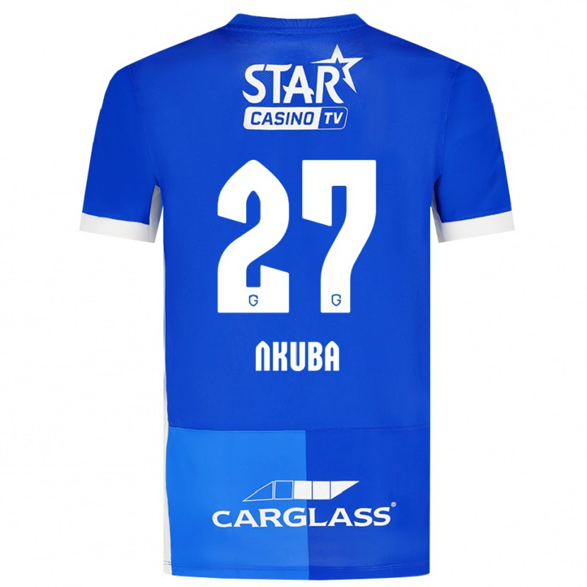 Danxen Mulher Camisola Ken Nkuba #27 Mediumblue Royalblue Branco Principal 2026/27 Camisa Brasil